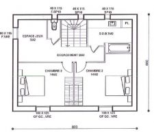 Plan intérieur de l'étage