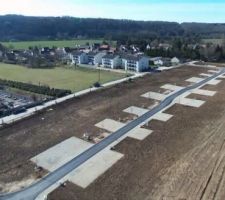 Construction du lotissement quasi termin&eacute;e