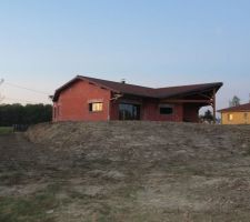 Terre remise en place côté sud, sud-ouest