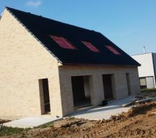 Tuiles posées à l'arrière