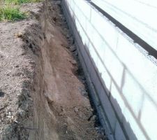 Le vide sanitaire sur le béton de propreté.