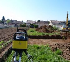 Création du plateforme, sera le niveau du sol du vide sanitaire