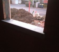 Pose des appuis de fenetre