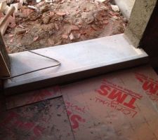 Pose des appuis de fenetre