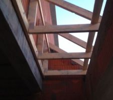 Pose de la charpente