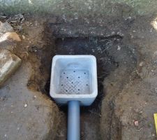 Puits perdu avec regard béton perçé