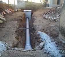 Puits perdu avec regard béton et couvercle