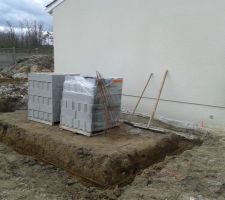 Fondations garage accol&eacute;