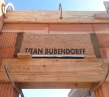 Installation des coffres linteaux