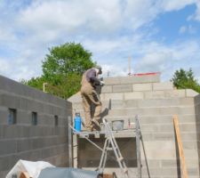 Apr&egrave;s le chainage l'&eacute;l&eacute;vation des pignons