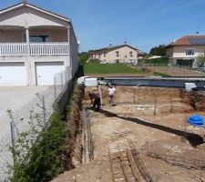 Coulage fondation via le "plateau"