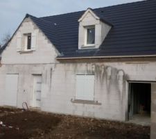 Fin du terrassement cot&eacute; face droit