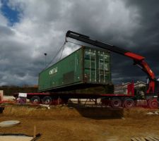 Arrivée du container