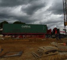 Arrivée du container