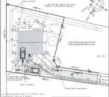 Plan de masse du permis de construire