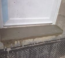 SEUIL PORTE DE SERVICE DU GARAGE