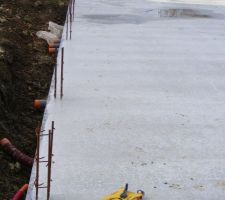 Finition de la dalle