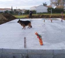 Finition de la dalle