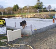 Finition de la dalle