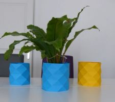 Atelier déco n°2 : Résultat pour cache-pot ananas bleu origami