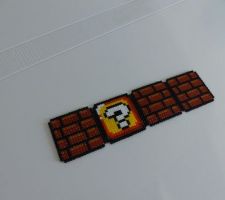 Atelier déco n°2 : Dessous de verre Mario de type brique en perles hama