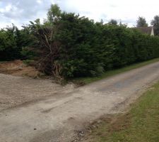 La voirie dans son &eacute;tat initial avant travaux.