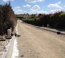 La rue en chantier...