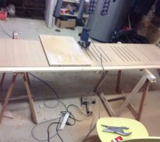 Portes des placards du couloir des combles