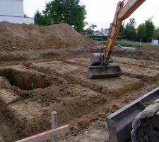 Terrassement pour les fondations