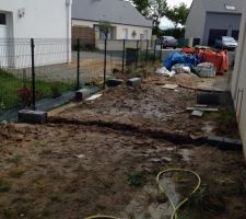 Début construction du garage