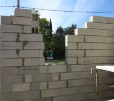 Montage d'un mur de fa&ccedil;ade