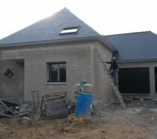 La sous couche d'enduits terminÃ©