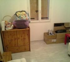 La chambre de Bébinou, où il ne reste que deux petits cartons à ranger!!!!