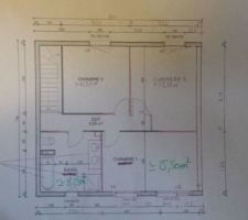 Plan modifié du 1er étage