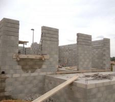 &Eacute;l&eacute;vation des murs du RDC