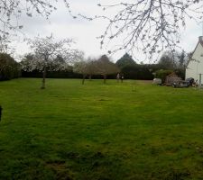 Le terrain de 1 800m2 environ.