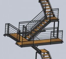 Projet escalier (version avec accès au grenier)
