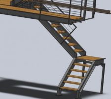Projet escalier (version avec accès au grenier)