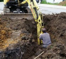 Fouille du puisard avant