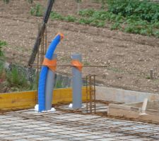 Modification de la dernière minute suite à la demande de notre MOE de remplacer le diamètre du tuyau de canalisation du PAC