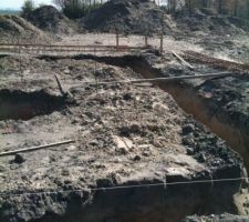 Ca y est les travaux commence 
les fondations