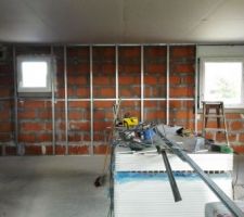 Rails pour doublage des murs