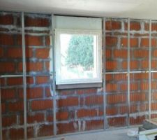 Rails pour doublage des murs