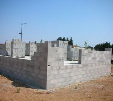 D&eacute;but mur ouest
