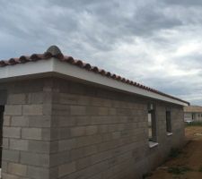 Débord de toit en pvc de 30 CM blanc