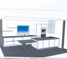 Plan avec table à manger