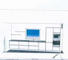 Linéaire côté mur