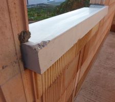 Pose des appuis de fenêtre