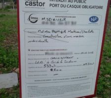 Pose du panneau