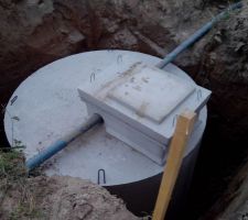 Installation d une cuve a béton de 10000litres